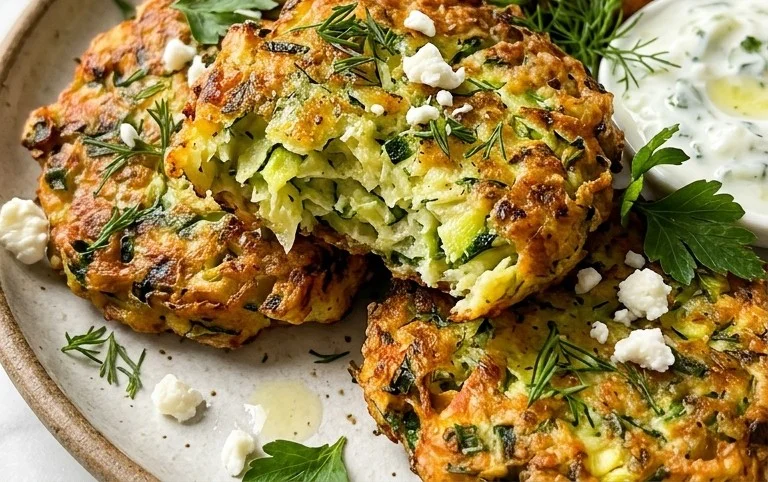 Kolokithokeftedes (Greek Zucchini Fritters)