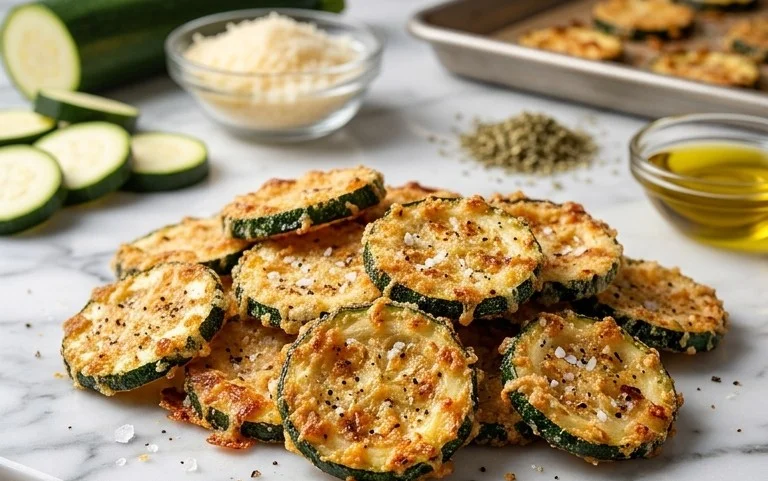 Crispy Baked Zucchini Chips