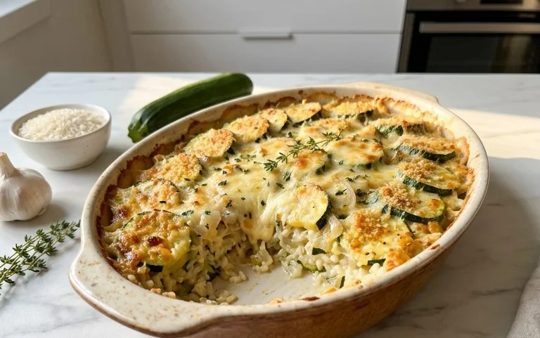 Julia Child's Zucchini and Rice Gratin (Tian de Courgettes au Riz)